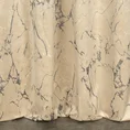 Zasłona WERA z miękkiej welwetowej tkaniny zdobiona nadrukiem przypominającym marmur - 140 x 250 cm - kremowy 3