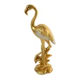 Flaming  figurka srebrno-złota bogato zdobiona, styl orientalny - 16 x 10 x 36 cm - złoty 2