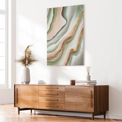 Obraz WELLING abstrakcyjny, ręcznie malowany na płótnie Obraz WELLING abstrakcyjny, ręcznie malowany na płótnie - 60 x 90 cm