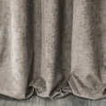 Zasłona ANISA z miękkiej szenilowej tkaniny jednokolorowa  - 140 x 270 cm - ciemnobeżowy 3