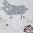 TERRA COLLECTION Komplet pościeli SEVILLE z makosatyny bawełnianej z motywem kwiatów peonii - 160 x 200 cm - biały 9