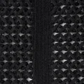 Koc AKRYL 1 miękki i jedwabisty w dotyku koc z drobnym ażurowym wzorem i frędzlami - 130 x 170 cm - czarny 2