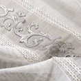 DIVA LINE Firana ANNE zdobiona mereżką oraz ornamentowym wzorem z welwetu - 140 x 270 cm - biały 6