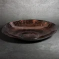 Misa PATI ze szkła artystycznego - ∅ 38 x 7 cm - brązowy 1