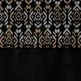 Zasłona LIZA z welwetu z pasem z błyszczącym, cieniowanym nadrukiem - 140 x 250 cm - czarny 12