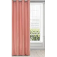 Zasłona ADELAIDE z miękkiej tkaniny o zamszowym chwycie i drobnym strukturalnym wzorze - 140 x 250 cm - różowy 2