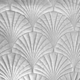 EUROFIRANY PREMIUM narzuta  z miękkiego welwetu pikowana metodą tradycyjnego szycia wzór art deco - 220 x 240 cm - biały 4