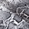 EWA MINGE Bieżnik ASTEYA z welwetu z egzotycznym motywem wężowej skóry - 35 x 140 cm - kremowy 5