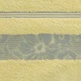 EUROFIRANY CLASSIC Ręcznik SYLWIA 1 z żakardową bordiurą tkaną w ornamentowy wzór - 50 x 90 cm - żółty 2