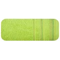 Ręcznik POLA z żakardową bordiurą zdobioną stebnowaniem - 50 x 90 cm - jasnozielony 3