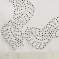 Komplet serwet OLIWIA z tkaniny z dodatkiem bawełny zdobiony aplikacją z kryształów - 32 x 45 cm - beżowy 2