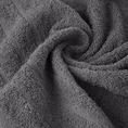 Ręcznik RENI o klasycznym designie z bordiurą w formie trzech tkanych paseczków - 30 x 50 cm - stalowy 5