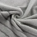 Ręcznik klasyczny JASPER z bordiurą podkreśloną delikatnymi grafitowymi paskami - 50 x 90 cm - srebrny 5