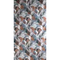 Zasłona gotowa MARILA z tkaniny typu oxford zdobiona nadrukiem malowanych pędzlem liści - 140 x 270 cm - stalowy 7