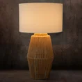 Lampa stołowa FRIDA na ażurowej podstawie w stylu boho - ∅ 40 x 69 cm - biały 3