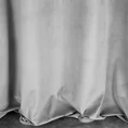 Zasłona z welwetu z ozdobnym pasem ze srebrnym nadrukiem w górnej części - 140 x 250 cm - srebrny 3