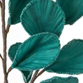Gałązka z turkusowymi liśćmi - sztuczny kwiat dekoracyjny z pianki foamirian - 100 cm - turkusowy 2