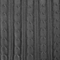 EUROFIRANY PREMIUM Koc AKRYL 2 miękki pled z dzianiny z warkoczami - 130 x 170 cm - stalowy 4