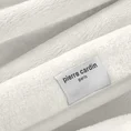 PIERRE CARDIN koc akrylowy CLARA z haftowanym logo - 220 x 240 cm - kremowy 2