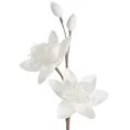 Kwiat dekoracyjny z pianki foamirian, kwiat syntetyczny - ∅ 20 x 86 cm - biały 1