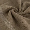 EUROFIRANY CLASSIC Ręcznik RIKI  z bordiurą w pasy miękki i puszysty, zero twist - 30 x 50 cm - brązowy 5
