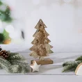 Figurka świąteczna CHOINKA z efektem kory - 12 x 5 x 21 cm - brązowy 1