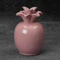 Ananas - figurka ceramiczna SIMONA z perłowym połyskiem - ∅ 9 x 14 cm - różowy 1