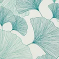 DIVA LINE Komplet pościeli z wysokogatunkowej satyny bawełnianej z motywem liści miłorzębu - 220 x 200 cm - kremowy 2