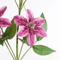 PNĄCZE POWOJNIK sztuczny kwiat dekoracyjny z płatkami z jedwabistej tkaniny - 85 cm - amarantowy 2