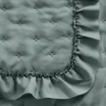 EUROFIRANY CLASSIC Narzuta obszyta falbaną pikowana techniką hot press - 170 x 210 cm - szałwiowy 3