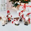 Mikołaj - figurka świąteczna ELVIN gra i tańczy - 12 x 22 x 25 cm - czerwony 3