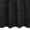 Firana MARION z etaminy zdobiona w dolnej cześci firany puszystą futrzaną aplikacją - 140 x 270 cm - czarny 3