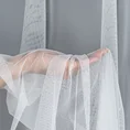 Tkanina firanowa transparentny, matowy tiul, wykończona obciążnikiem - 290 cm - biały 2