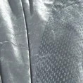 Narzuta z lśniącego welwetu zdobiona srebrną nitką - 220 x 240 cm - srebrny 3