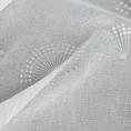 Firana z etaminy z nadrukiem srebrnych baldachów - 300 x 250 cm - biały 8
