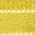 EUROFIRANY PREMIUM Ręcznik CALEB z bawełny frotte o strukturze drobnej krateczki - 70 x 140 cm - musztardowy 2