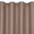 Zasłona ADELAIDE z miękkiej tkaniny o zamszowym chwycie i drobnym strukturalnym wzorze - 140 x 250 cm - brązowy 4