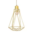 Lampa WIRE z metalowym kloszem o nowoczesnej geometrycznej formie - ∅ 19 x 31 cm - złoty 2