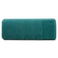 Ręcznik DAFNE z bawełny podkreślony żakardową bordiurą z motywem zebry - 50 x 90 cm - turkusowy 3
