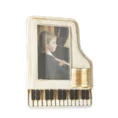 Ramka na zdjęcia KIM  fortepian w stylu retro - 18 x 2 x 23 cm - kremowy 1