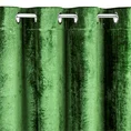 Zasłona ELLENI z lśniącego welwetu  zdobiona brokatem - 140 x 250 cm - zielony 4
