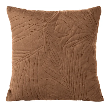 DESIGN 91 Poszewka LUIZ welwetowa pikowana metodą hot press we wzór liści palmy DESIGN 91 Poszewka LUIZ welwetowa pikowana metodą hot press we wzór liści palmy - 40 x 40 cm