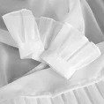 Firana KAREN z etaminy zdobiona falbanami po bokach tkaniny w zestawie ozdobny troczek - 140 x 270 cm - biały 9