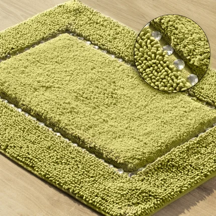 Miękki bawełniany dywanik CHIC zdobiony kryształkami Miękki bawełniany dywanik CHIC zdobiony kryształkami - 75 x 150 cm
