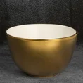 Misa ceramiczna EBRU biało-złota - ∅ 25 x 15 cm - biały 1
