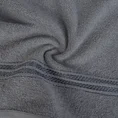 Ręcznik z bordiurą podkreśloną błyszczącą nicią - 30 x 50 cm - grafitowy 5