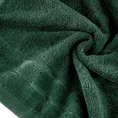 Ręcznik DAMLA z welurową bordiurą - 70 x 140 cm - butelkowy zielony 5