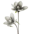 MAGNOLIA  kwiat sztuczny dekoracyjny z pianki foamirian - 70 cm - popielaty 1