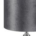 Lampa stołowa KELSI z transparentnego szkła z błyszczącym welwetowym abażurem - ∅ 40 x 70 cm - czarny 2