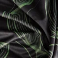 Zasłona POLA z welwetu z symetrycznym falującym wzorem - 140 x 250 cm - zielony 8